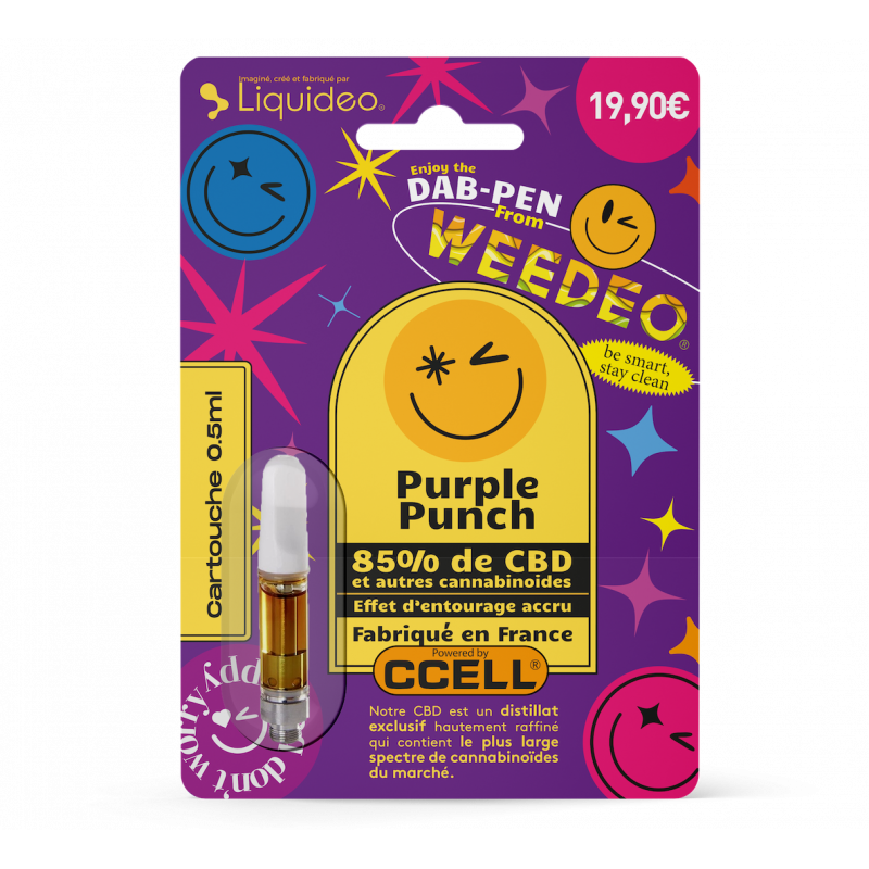 Cartouche 85% CBD - Purple Punch -  Weedeo
